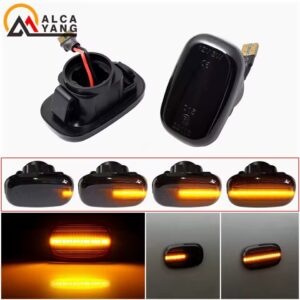 Direccionales LED dinámicos lámparas de Panel de luz secuenciales para intermitentes laterales para Toyota Corolla Yaris Hilux