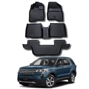 Moquetas Termoformadas 3D Tipo Bandeja para Ford Explorer 2015 2016 2017 2018 2019