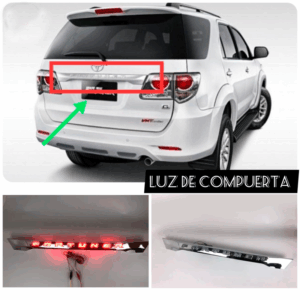 Barra Posterior LED 3 Funciones Toyota Fortuner 2008 2009 2010 2011 2012 2013 2014 2015