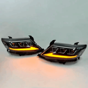 Faros Delanteros Principales LED con 3 Lupas para Toyota Hilux Vigo 2012 2013 2014