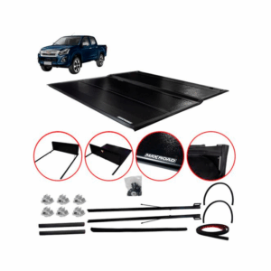 Tapa de Balde Aluminio 3 partes para Chevrolet DMAX D/Cabina 4x4 2014 2015 2016 2017 2018 2019 2020 2021 2022 2023