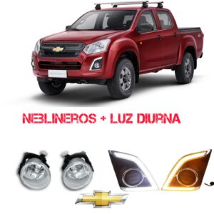 Neblineros Led Luz LED de conducción diurna DRL lámpara antiniebla para camioneta Isuzu Chevrolet d-max Dmax 2016 2017 2018 2019 2020 2021 2022 2023 2024 2025 con señal amarilla