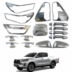 Kit de Cromados Niquelados Protectores para Toyota Hilux 2020 2021 2022 2023