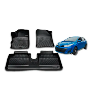 Juego de Moquetas Termoformadas Tipo Bandeja 3D para Toyota Yaris 2014 2015 2016 2017 2018 2019 2020 2021 2022 2023