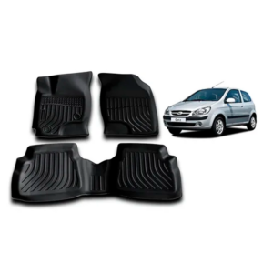 Juego de Moquetas Termoformadas Tipo Bandeja 3D para Hyundai Getz