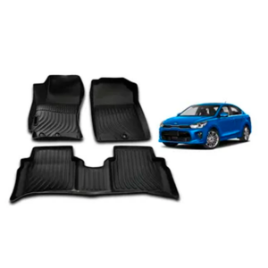 Juego de Moquetas Termoformadas Tipo Bandeja 3D para Kia Rio 2012 2013 2014 2015 2016 2017