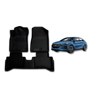 Juego de Moquetas Termoformadas Tipo Bandeja 3D para Hyundai Ioniq 2017 2018 2019 2020