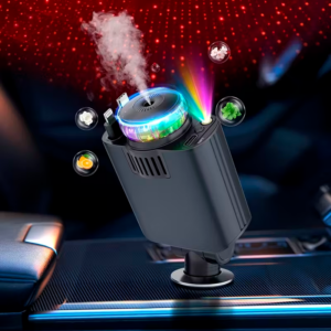5 en 1 Cargador de Celular Android Iphone Multifuncional para Carro Auto Camioneta Humidificador de Aroma y Perfume Automático con Iluminación LED