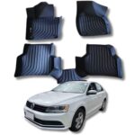 Juego de Moquetas Termoformadas Tipo Bandeja 3D para Volkswagen Jetta 2012 2013 2014 2015 2016 2017 2018