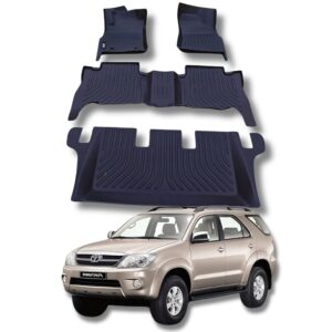 Juego De Moquetas Termoformadas Tipo Bandeja 3d P/ Toyota Fortuner 2009/2010/2011/2012/2013/2014 3 Filas