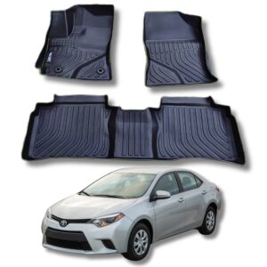 Juego de Moquetas Termoformadas Tipo Bandeja 3D para Toyota Corolla 2015 2016 2017 2018 2019 2020 2021