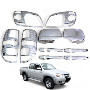 Kit de Cromados Niquelados para Mazda Bt50 2005 2006 2007 2008 2009 2010 2011
