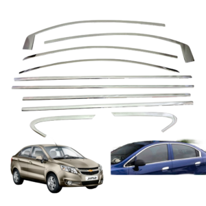 Kit de cromados para filos de ventanas Chevrolet Sail 2010 2012 2013 2014 2015 2016 2017