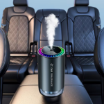 Aromatizante Difusor Amabiental Nuevo modelo con función de captación, luz de cielo estrellado para coche que cambia con la música, máquina de aromaterapia inteligente para Carro