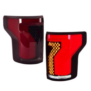 Faros LED Posteriores Luces traseras LED completas para Ford F150 2015 2016 2017 2018 2019 2020: conjunto de luces traseras con luz de freno, luz de marcha atrás y luz trasera