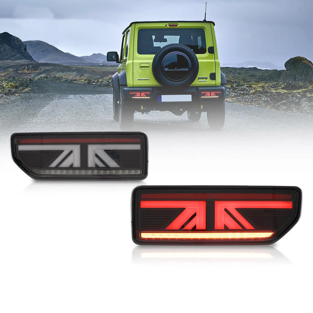 Guías LED de Parachoque Juego de dos luces traseras LED CCE Suzuki Jimny 2018 2019 2020 2021 2022 2023 2024 2025
