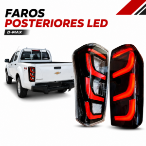 Faros Claros LED Posteriores Luces LED Traseras para Chevrolet Dmax 2014 2015 2016 2017 2018 2019 2020 2021 2022 2023 2024 2025