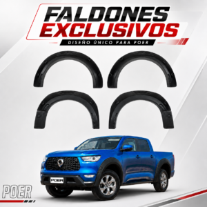 Kit Faldones Overfernders Plásticos Negro Originales Great Wall Poer 2020 2021 2022 2022 2024 2025 2026 2027