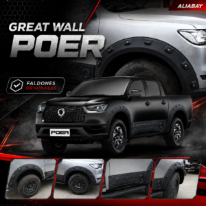Kit Faldones Overfernders Plásticos Negro Originales Great Wall Poer 2020 2021 2022 2022 2024 2025 2026 2027