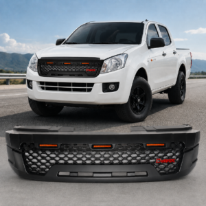 Mascarilla Chevrolet Dmax Persiana Frontal LED 2014 2015 2016 2017 2018 D-Max Negra
