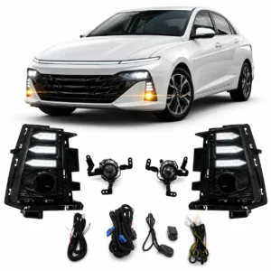 Neblineros LED Luz Diurna DRL y Halógenos Hyundai Accent 2024 2025 2026 2027