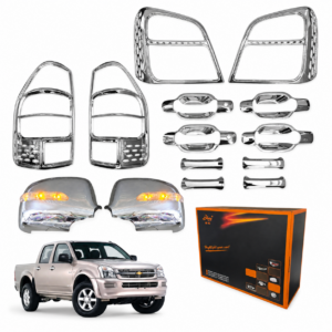 Kit de Cromados Protectores Niquelados para Chevrolet Dmax D-max 2004 2005 2006 2007 2008