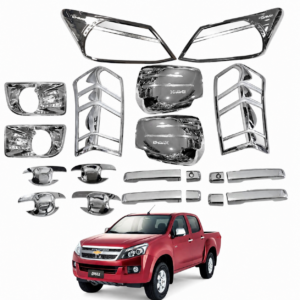 Kit de Cromados Protectores Niquelados para Chevrolet Dmax D-max 2019 2020 2021 2022 2023 2024 2025