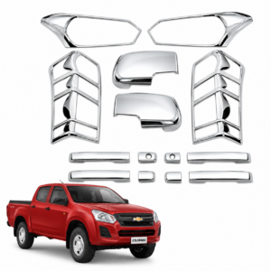 Kit de Cromados Protectores Niquelados para Chevrolet Dmax D-max 2019 2020 2021 2022 2023 2024 2025
