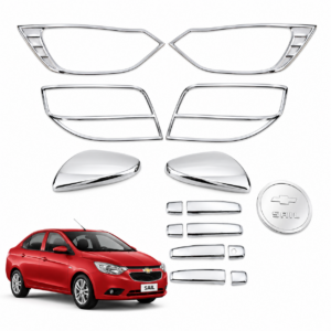 Kit de Cromados Protectores Niquelados para Chevrolet Sail 2017 2018 2019 2020 2021 2022
