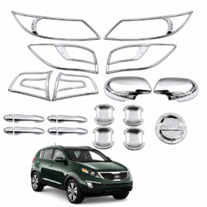 Kit de Cromados Protectores Niquelados para Kia Sportage R 2011 2012 2013