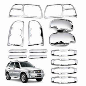 Kit de Cromados Protectores Niquelados para Grand Vitara 2008 2009 2010 2011 2012 2013 2014 2015 2016 2017 2018