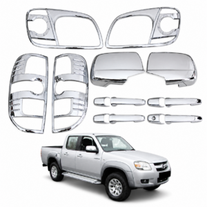 Kit de Cromados Protectores Niquelados para Mazda BT-50 BT50 2010 2011 2012 2013 2014 2015 2016 2017 2018