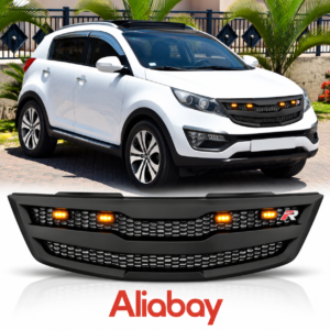Mascarilla Persiana Genuina con Luz LED para Kia Sportage R 2012 2013 2014 2015 2016 2017 2018 2019 Nueva Versión Original