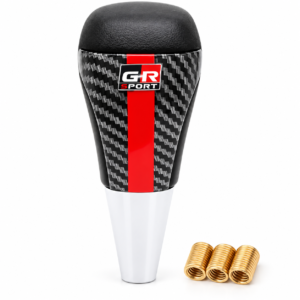 Pomo de Palanca GR Palanca de Cambios Fibra de Carbono para Toyota Hilux/Fortuner 2016 2017 2018 2019 2020 2021 2022 2023 2024 2025