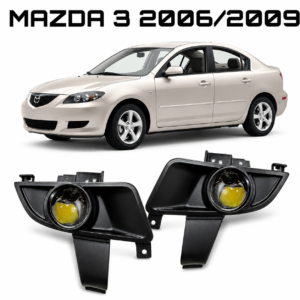 Kit de Neblineros de Lupa con Bases para Mazda 3 2006 2007 2008 2009