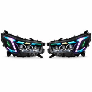 Faros Delanteros LED Lámparas LED Principales 3 Lupas RGB para Toyota Hilux Revo 2021 2022 2023 2024 2025 2026 2027