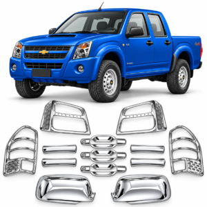 Kit de Cromados Protectores Niquelados para Chevrolet D-Max 2006 2007 2008 2009 2010 2011 2012 2013