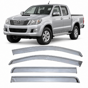 Cubrelluvias Cromados Toyota Hilux Doble Cabina 2012 2013 2014 2015