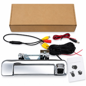 Manija de Compuerta Posterior Cromada con Cámara para Chevrolet Dmax 2014 2015 2016 2017 2018