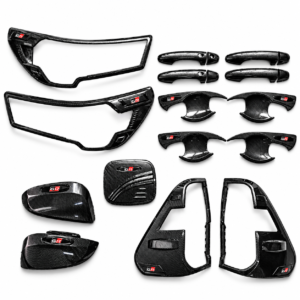 Kit de Cubiertas Protectores tipo Fibra de Carbono para Toyota Hilux Revo 2021 2022 2023 2024 2025 2026 2027