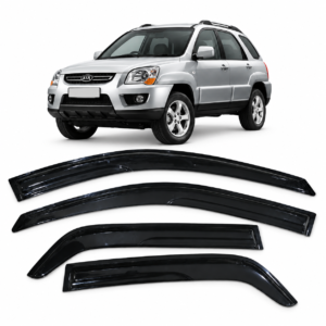 Cubrelluvias Negros Kia Sportage Active 2005 2006 2007 2008 2009 2010