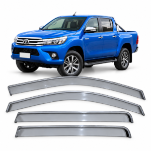 Cubrelluvias Cromados Toyota Hilux Revo Doble Cabina 2016 2017 2018 2019 2020 2021 2022 2023 2024 2025