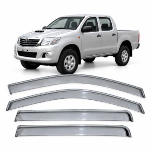 Cubrelluvias Cromados Toyota Hilux Doble Cabina 2012 2013 2014 2015